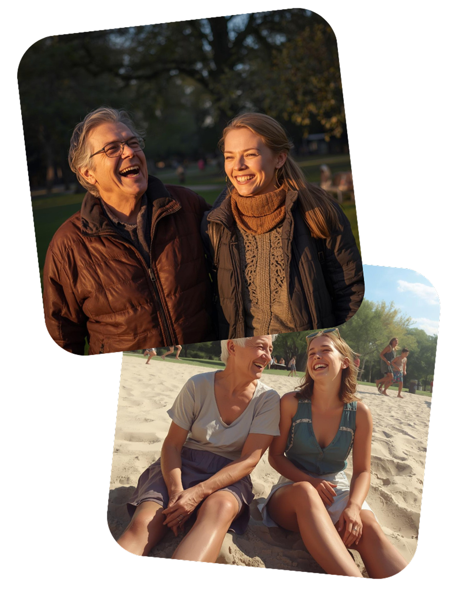 Parents et enfants qui rient ensemble